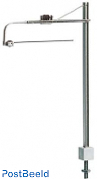  Track Mast with Extension Boom, Nickel Silver (1 Piece)