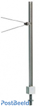 Mast without boom, nickel silver (1 piece)