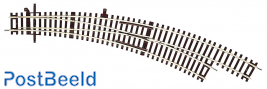 Roco Curved turnout right hand BWl5/6, Radius of main track and branch track 542.8 mm, arc angle 30°