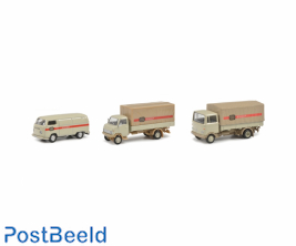 Vehicle Set: DB-Stückgut MB L322, Hanomag F55 and VW T2 Kasten