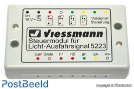 Control module for colour light departure signals