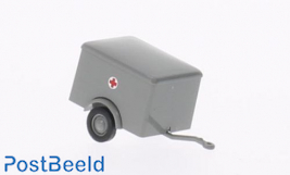 1-Axle Box Trailer "German Red Cross" - Grey