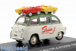 Fiat 600 Multipla-Studer 1959, with toy cars on roof