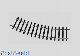 Curved Track, Radius 600 mm / 23-5/8". 30°.