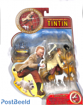 Tintin and snowy reporter set