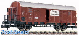 Covered freight car with brakeman's cab "General cargo traffic"