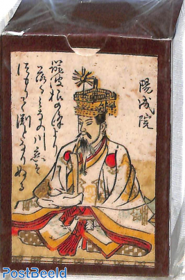 Hyakunin isshu uta karuta deck of cards, Japan (around 1750), Replica card game