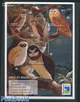 Owls of Brazil 3v m/s