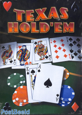 Tin Plate, Texas Hold'em, 32x44cm