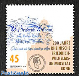 200 years Rheinische Friedrich-Wilhelms-Universität, Bonn 1v