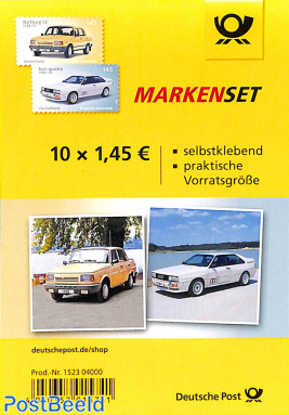 Classic cars, foil booklet