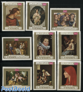 European paintings 9v, imperforated