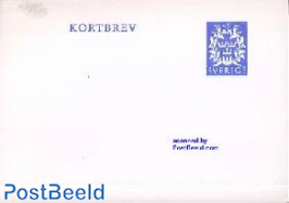 Letter card 45o blue