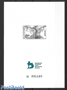 Europa, peace and freedom, special sheet II, with number