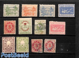 12 Hotel post stamps */o