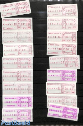 Lot with 60 unused franking labels
