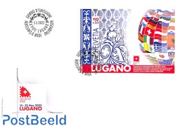 Helvetia, Lugano stamp exposition s/s