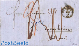 Folding letter from Menziken to Holland