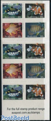Fishes of the reef foil booklet