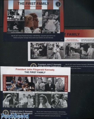 John F. Kennedy & Family 3 s/s