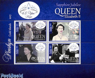 Sapphire Jubilee Queen Elizabeth II, 4v m/s