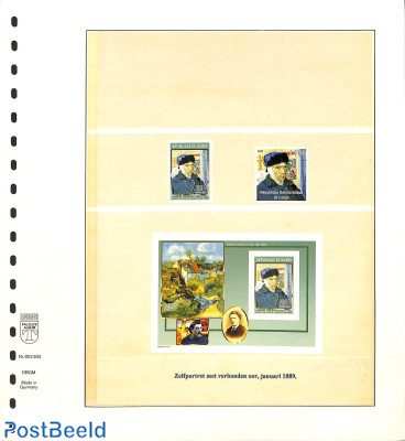 Van Gogh stamps, sorted on painting