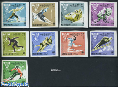 Mahra, Olympic Winter Games 9v imperforated