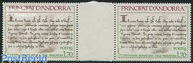 Pareage treaty 1v, Gutterpair