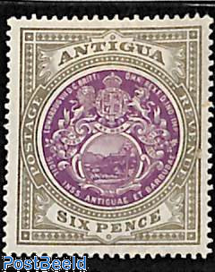 6d, WM Crown-CC, Stamp out of set