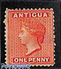 One Penny, WM inverted Crown-CC, unused without gum