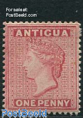 1p Carmine, unused hinged