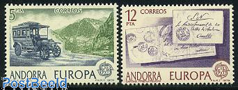 Europa CEPT, postal history 2v