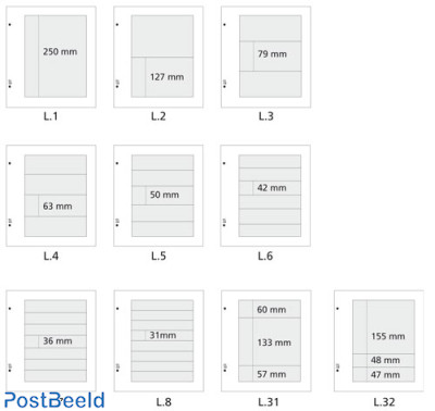 Davo folders Assorted L (per 10)