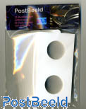 25 Coin holders self-adhesive 30mm