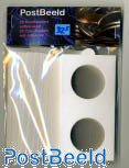 25 Coin holders self-adhesive 32.5mm