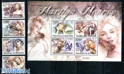 Marilyn Monroe 4v + s/s