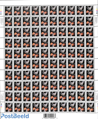 Bookbinder stamp, whole sheet of 100 
