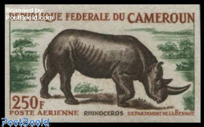 Rhinoceros 1v, imperforated