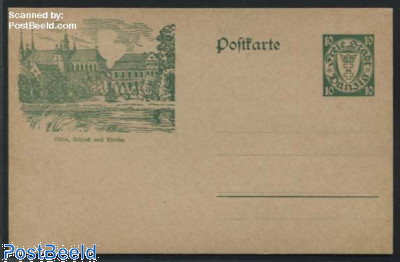 Illustrated Postcard, 140x90mm, Oliva, Schloss und kirche