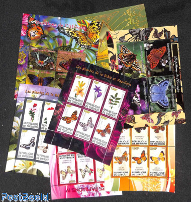 Lot 7 Cinderella blocks butterflies & flowers