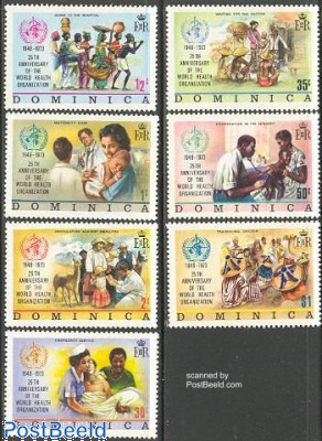 Stamp 1973, Dominica 25 years WHO 7v, 1973 - Collecting Stamps ...