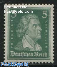 5pf, v. Schiller, Stamp out of set