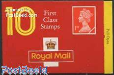 Definitives booklet, 10x1st, Walsall, Need to kwon a postcode inside