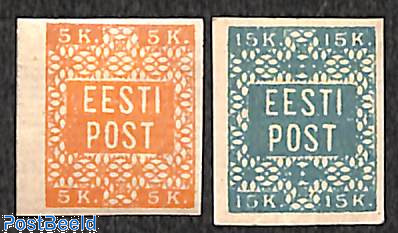 Estonia 1918 First Definitives (2v)