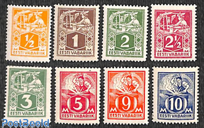 Estonia 1922 Handicrafts Definitive Set