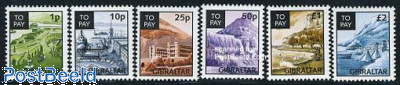 Postage due, views 6v