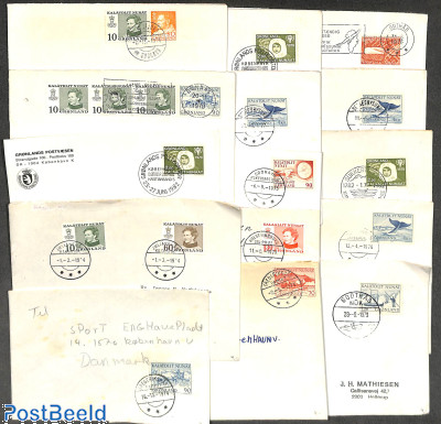 15 covers or cards send from Groenland