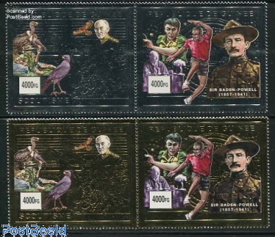Death of lord Baden Powell 4v (2x[:])