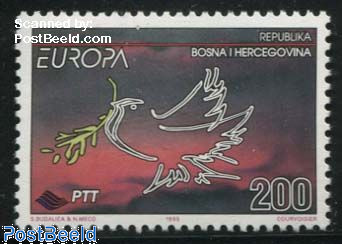 Bosnia and Herzegovina 1995 Europa Peace and Freedom