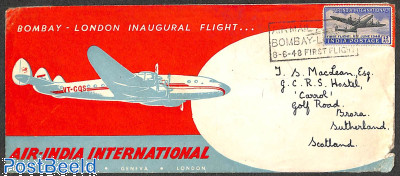 Bombay-London first f;ight